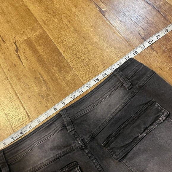 Women’s Free People Black Beans Size 10‎ Button Up jeans bottom - Picture 7 of 7